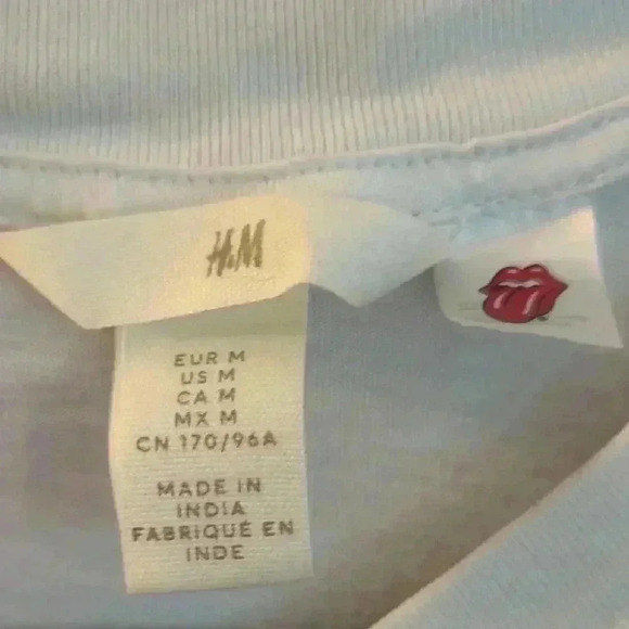 White Graphic Kids T-Shirt The Rolling Stones h&m, medium - Picture 2 of 5